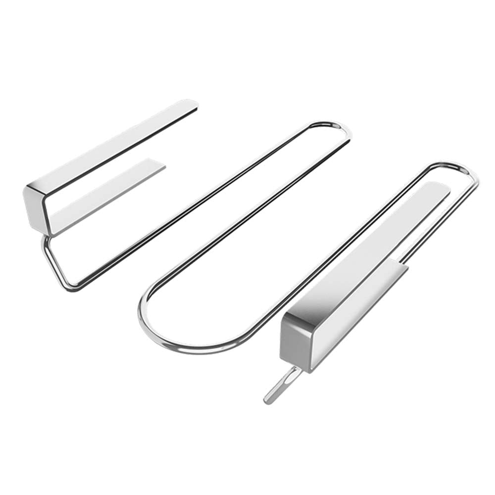 GeLive Under Cabinet Wine Glass Hanger Rack, Stemware Drying Holder for Bar, Kitchen, Stainless Steel, Needn't Drilling Screw