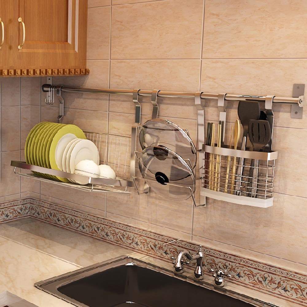 Best seller pot lid holder rack kitchen cupboard storage organizer wall mounted kitchen panty holderss