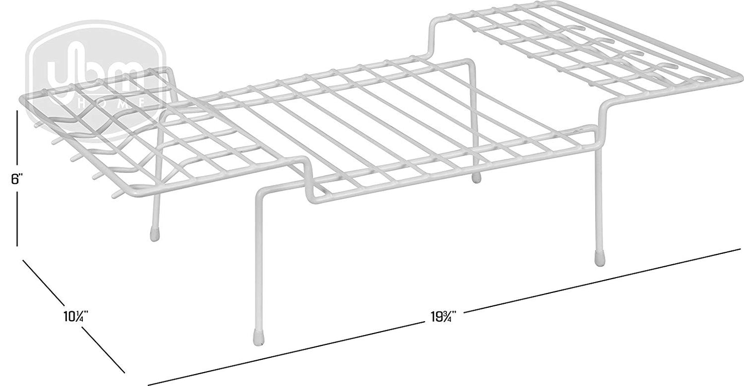 YBM HOME Wire Kitchen Counter and Cabinet Helper Shelf, Shelf Storage Organizer White 2214 (1)