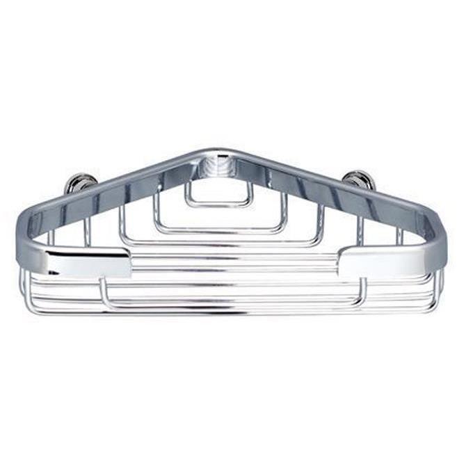 Sonia HOSPITALITY Wall Bath Polished Chrome Corner Shower Caddy Shelf Organizer