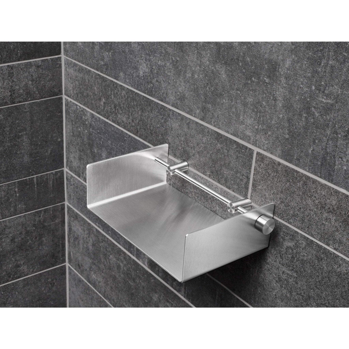 PSBA Bath Shower Caddy Shelf Organizer for Shampoo, Conditioner Soap Steel Matte - More Sizes Available