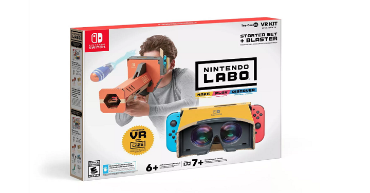 Nintendo Switch Labo Toy-Con 04: VR Kit Starter Set + Blaster Only $19.99!! (Reg. $39.99)