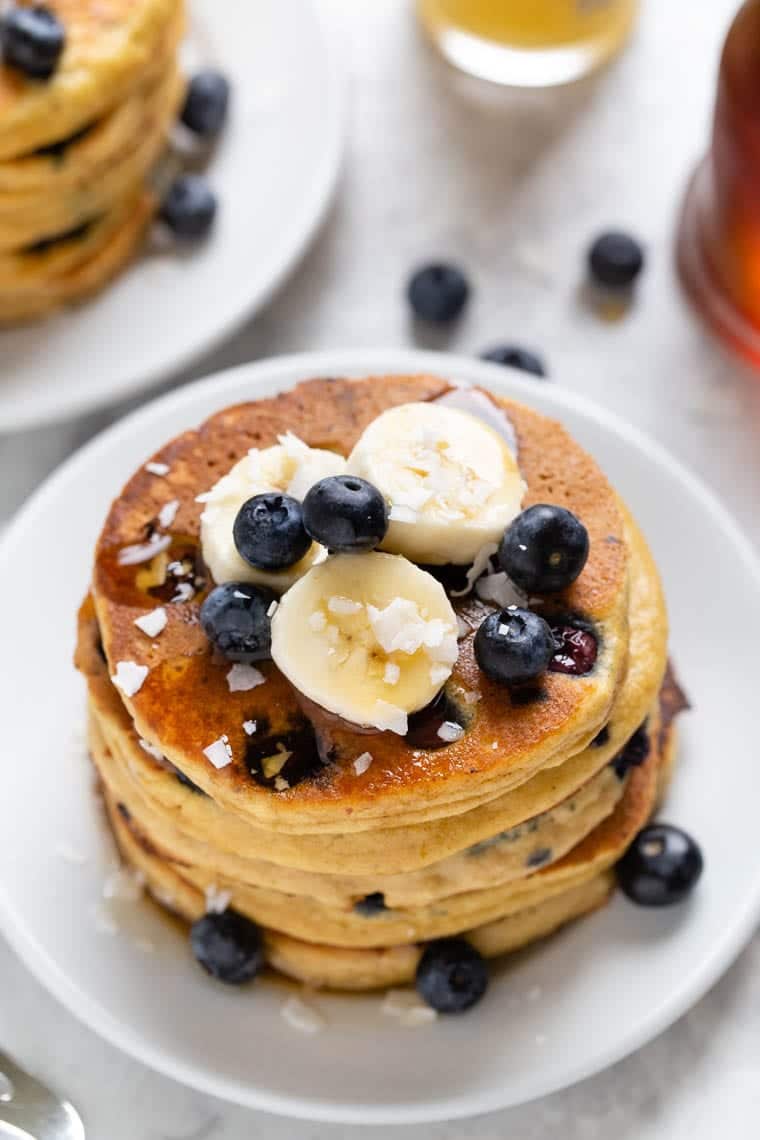 Best Blueberry Protein Pancakes