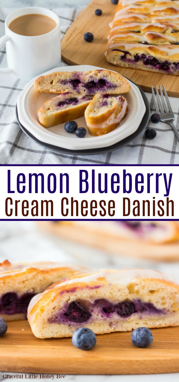 Lemon Blueberry Cream Cheese Danish