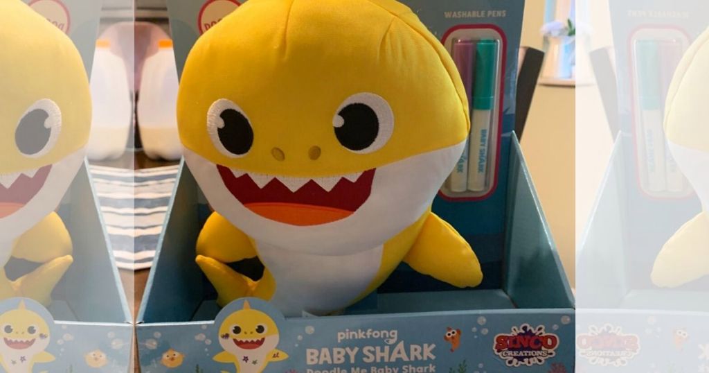 Baby Shark Doodle Washable Plush Toys as Low as $7.57 on Amazon (Regularly $13)