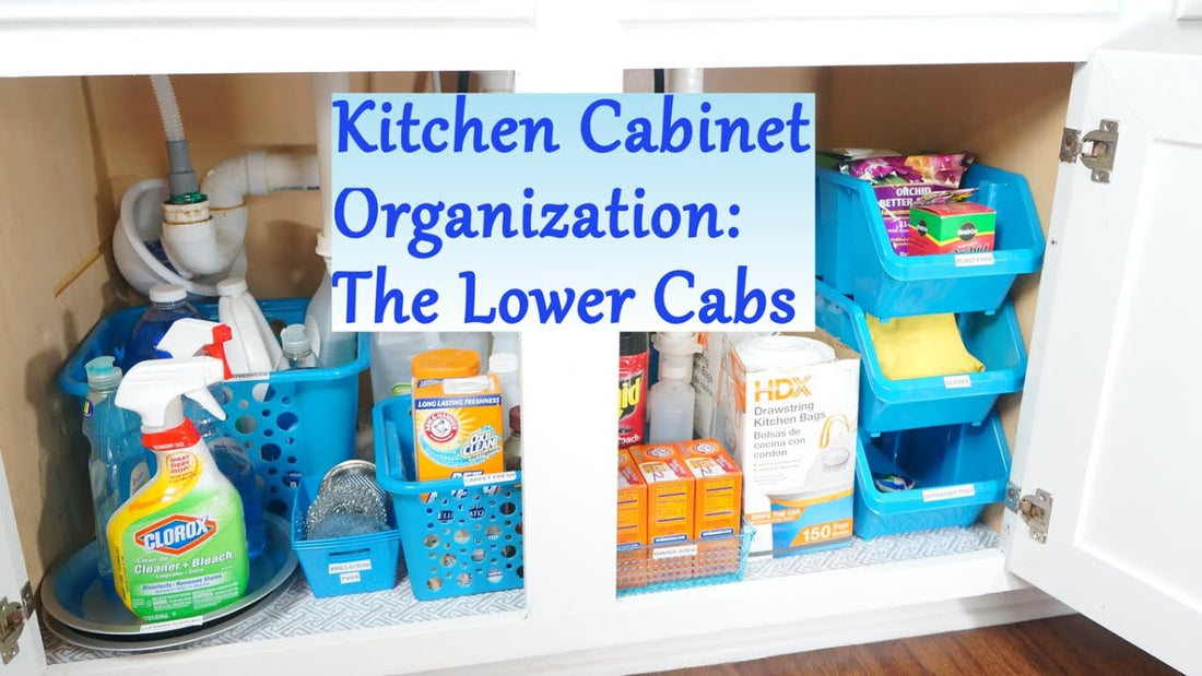 KITCHEN CABINET ORGANIZATION IDEAS - For those messy cabinets The Southern Girl shares with you how to create organized & stylish cabinets when you ...