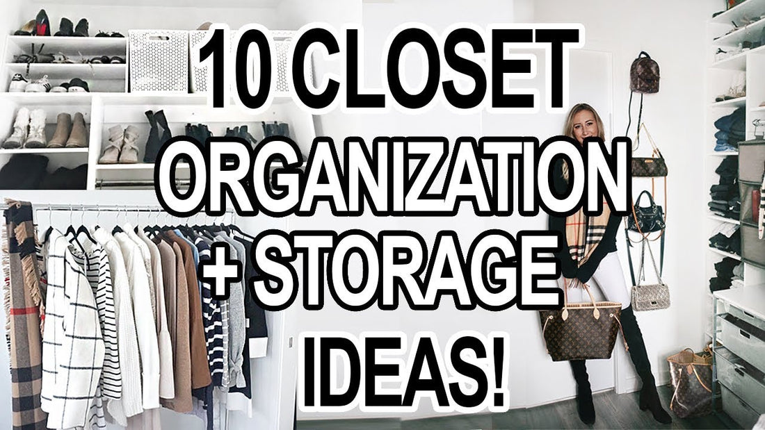 10 SMALL CLOSET ORGANIZATION STORAGE IDEAS! by Carly Cristman (3 years ago)