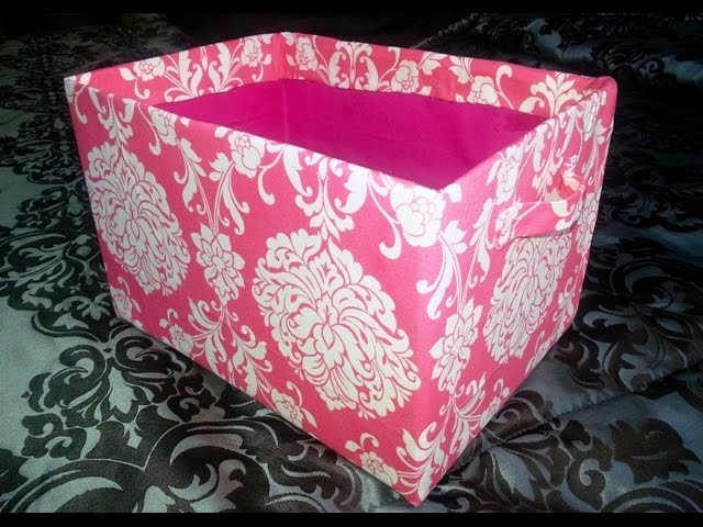 DIY Cube Shelves Cardboard Fabric Storage Bins | Storage Box by ReadyFor DIY (6 years ago)