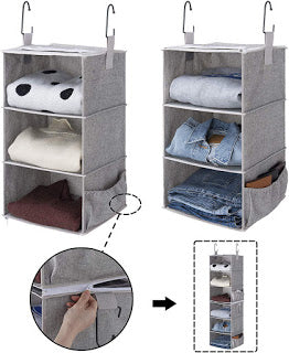 Amazon has these StorageWorks 2 Pcs Detachable 3-Shelf Hanging Closet Organizers for Only $12 Shipped (Was $29.99)!!!