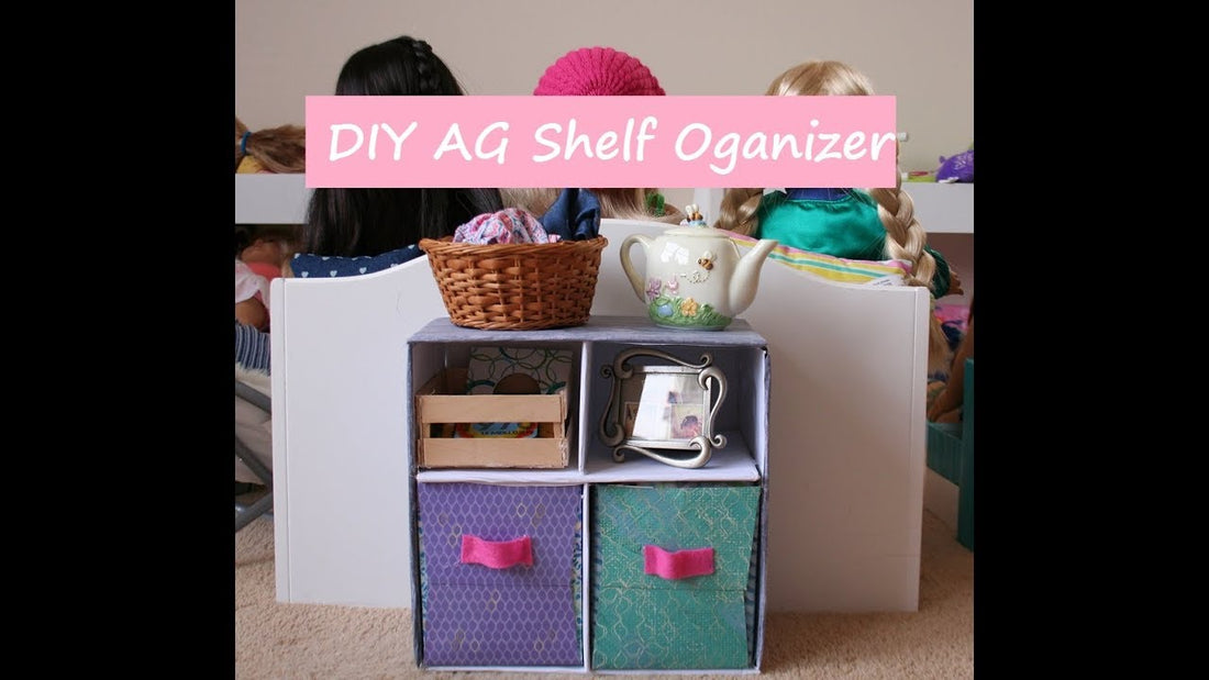 Hey guys! Today I am showing you how to make this really cool doll shelf organizer with drawers! It is super fun and really hope you enjoy the video!
