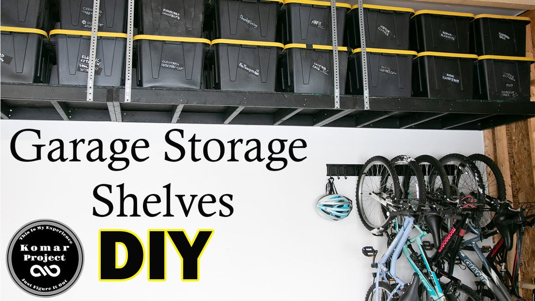 How To Make Suspended Garage Storage Shelves for Under $200 || DIY Storage Project by Komar Project (1 year ago)
