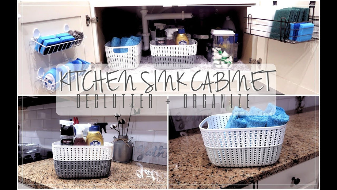 Hey guys, welcome back to my channel, today's video is going to be a declutter and organize with me featuring my cabinet under the kitchen sink