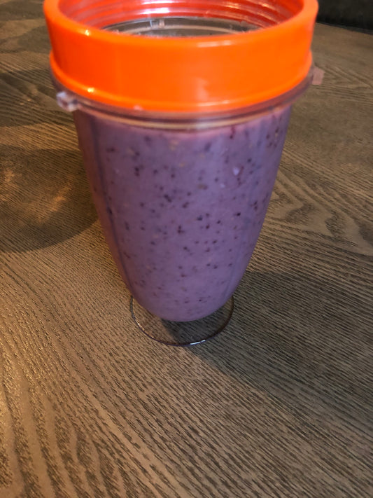Raspberry and blueberry smoothie