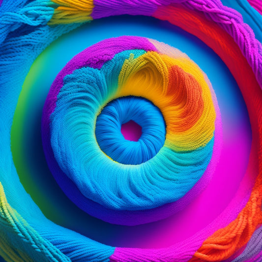 A vibrant, swirling vortex of colorful threads and connections, radiating from a central hub, surrounded by floating ideas and concepts, amidst a soft, gradient blue background, symbolizing the unlocking of creativity and clarity.