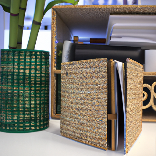 bamboo desk organizer