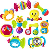 Iplay iLearn 10-Pieces Baby Rattles Teether Musical Toy Set only $21.25