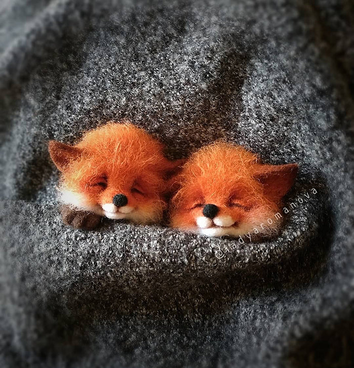 45 Of The Most Adorable Felt Animals Made By Russian Artist Anna Romanova