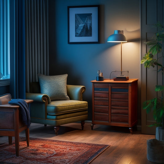 A cluttered, dimly lit corner with a mismatched furniture piece, surrounded by wasted space, contrasted with a sleek, custom-fit corner solution with clean lines, ample storage, and optimized functionality.