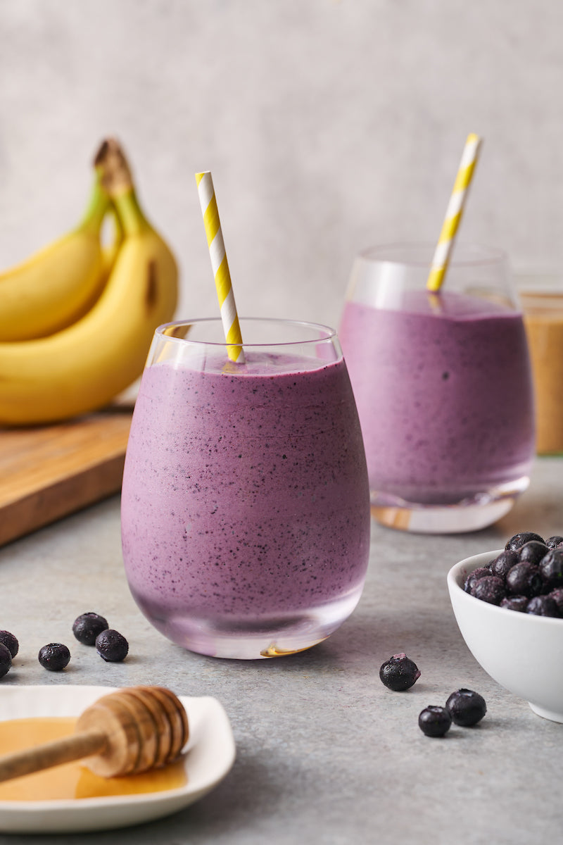 Easy Banana Blueberry Power Smoothie