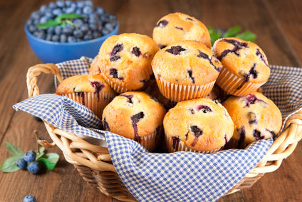 Cinnamon Blueberry Muffins.