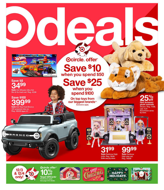 Target Weekly Ad Preview – Sneak Peek for Next Week, 12/4 Through 12/10 Including Upcoming Toy Circle Offers!