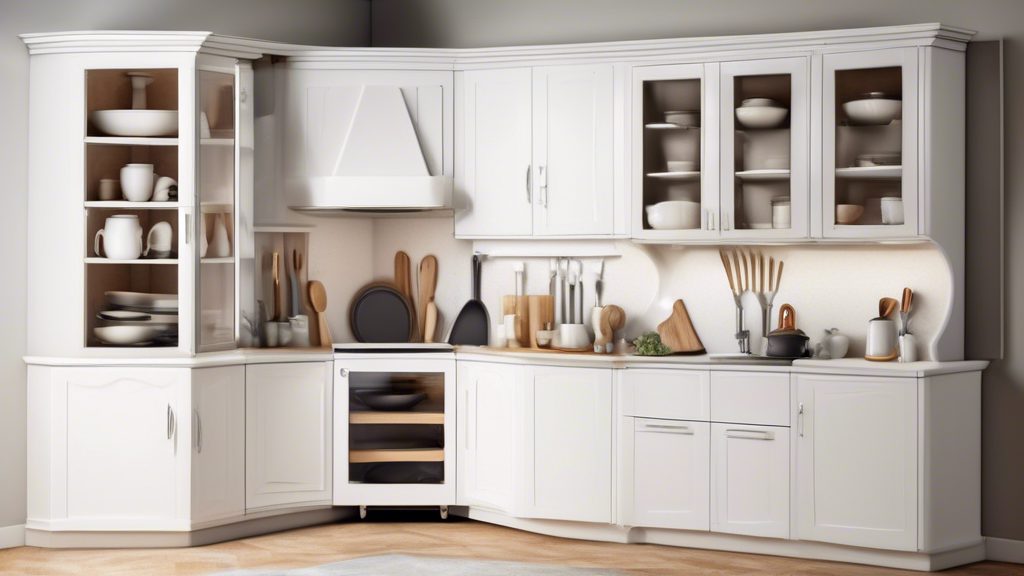 Sure, here is a DALL-E prompt for an image that relates to the article title Magnetic Solutions for Corner Cabinet Storage:

**A photorealistic image of a corner kitchen cabinet. The cabinet is made o