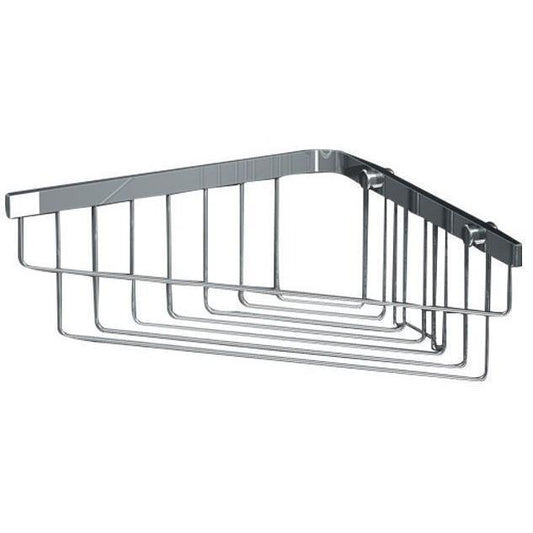 Sonia HOSPITALITY Wall Bath Polished Chrome Corner Shower Caddy Shelf Organizer