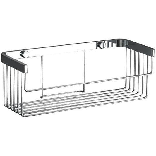 Sonia HOSPITALITY Wall Bath Rectangular Chrome Shower Caddy Shelf Organizer