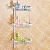 Lavish Tea Caddy - Aluminium Wall Mounted Bathroom Corner Shower Caddy Storage Shelf Rack Holder - Exhibitioner Rain - 1PCs