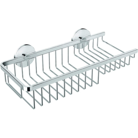 Round Self-Adhesive Bath Shower Caddy 12 in. Shelf Organizer Right Level Basket