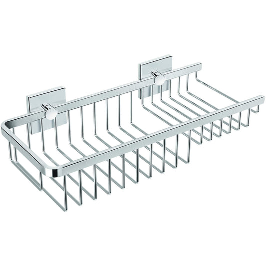 Square Self-Adhesive Bath Shower Caddy 12 in. Shelf Organizer Right Level Basket