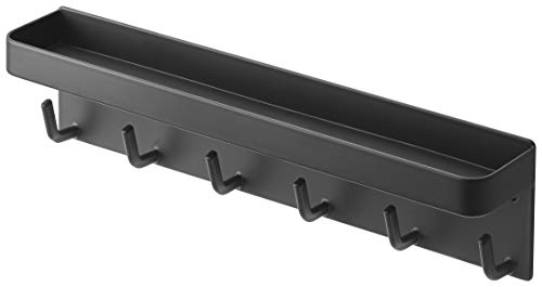 YAMAZAKI Rin Magnetic Wall Organizer- Key Hooks & Tray for Storage