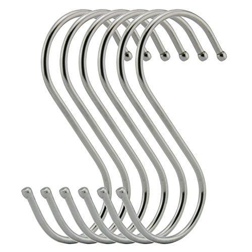 Online shopping cintinel extra large s shape hooks heavy duty stainless steel hanging hooks multiple uses ideal for apparel kitchenware utensils plants towels gardening tools
