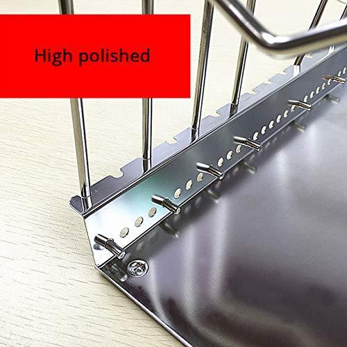 Buy adjustable stainless steel pot lid holder pan dish rack drain chopping board shelf home organizer kitchen accessories large