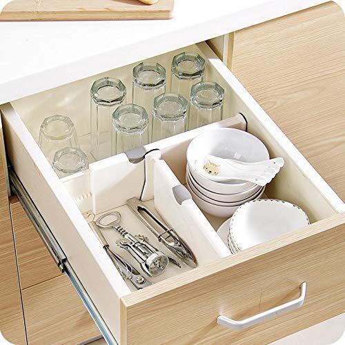 Shop here zixijiaju 3pcs adjustable plastic drawer dividers organizer in home kitchen for clothes in bedroom bathroom storage organizers