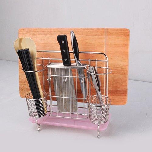 Try miniinthebox multifunction 304 stainless steel kitchen tools shelf chopsticks knife cutting board organizer rack