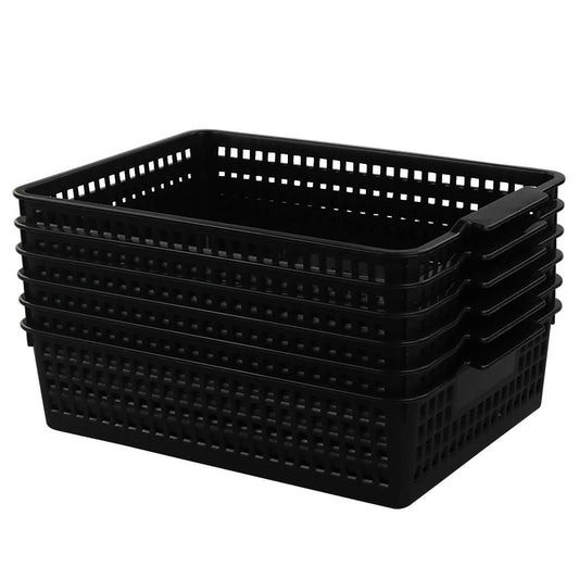 Begale Desktop Storage Basket, for Office Supplies, File, Letter and Document Organizer, 3-Pack