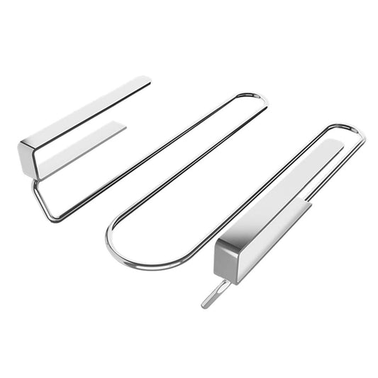 GeLive Under Cabinet Wine Glass Hanger Rack, Stemware Drying Holder for Bar, Kitchen, Stainless Steel, Needn't Drilling Screw
