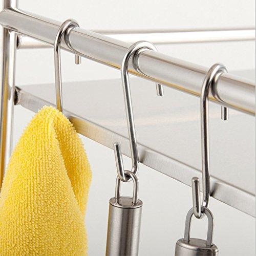 Best seller  tonilara heavy duty s shaped hooks s hooks stainless steel hanging hangers for kitchenware spoons pans pots utensils bags towels clothes tools plants