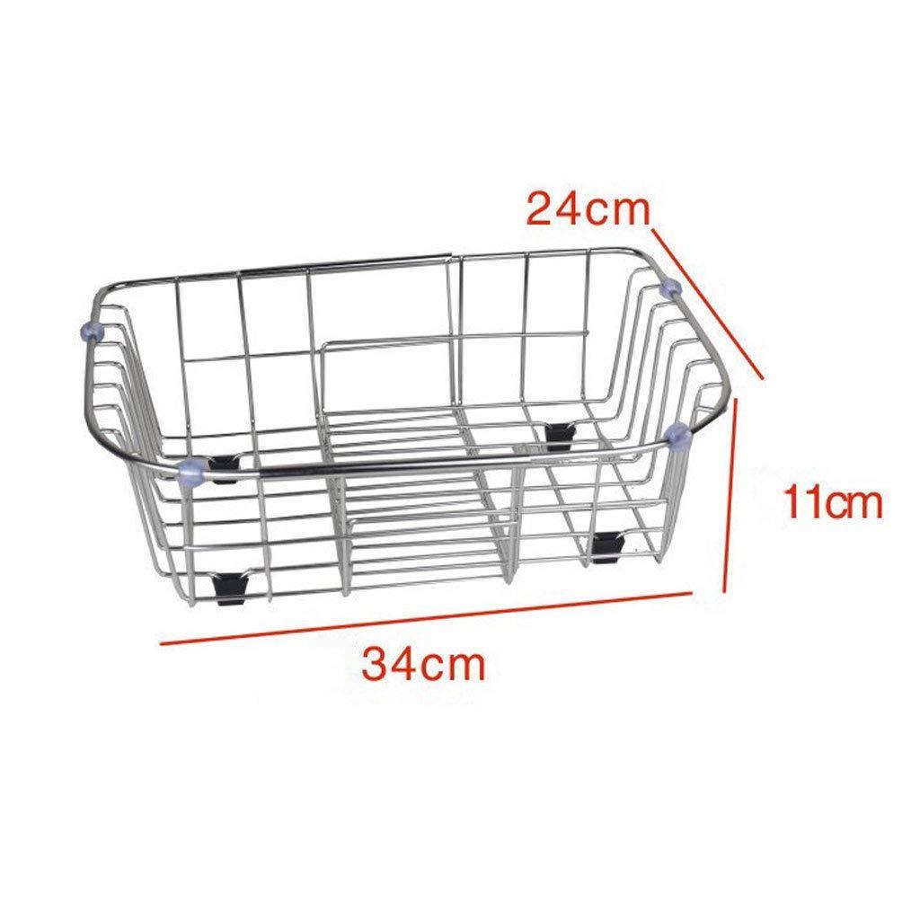 Discover the best ccf stainless steel sink drain dish rack retractable dish rack kitchen pool storage hanging dish rack sink rack ccfv