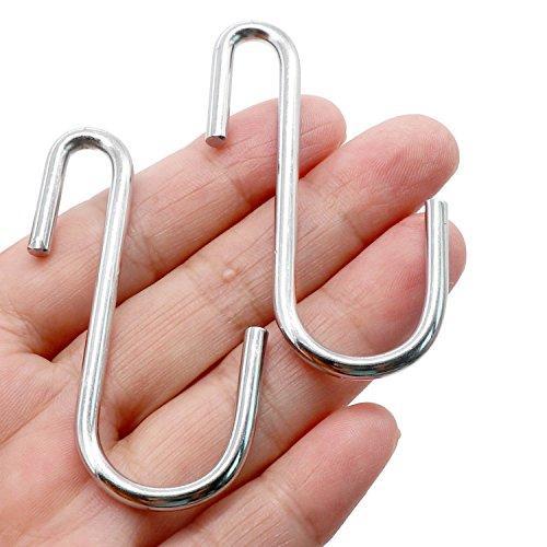 Purchase 30 pack cintinel heavy duty s hooks pan pot holder rack hooks hanging hangers s shaped hooks for kitchenware pots utensils clothes bags towels plants 1