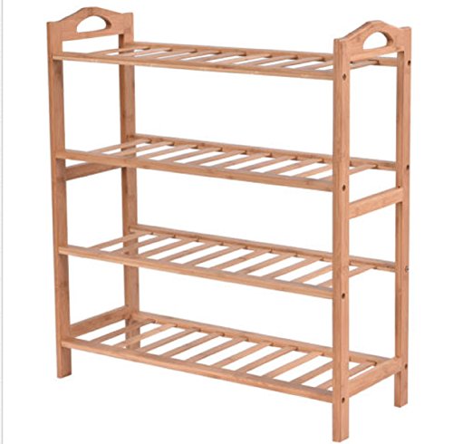 USA Premium Store 4 Tier Bamboo Shoe Rack Entryway Shoe Shelf Holder Storage Organizer Furniture
