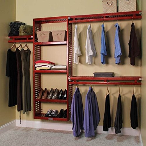 Generic loset Shelves Hanger Closet System Rack Storage Storage Closet Organizer ck Shelves Shelf Wood lf Wood Garment Wardrobe obe Shelf Wood