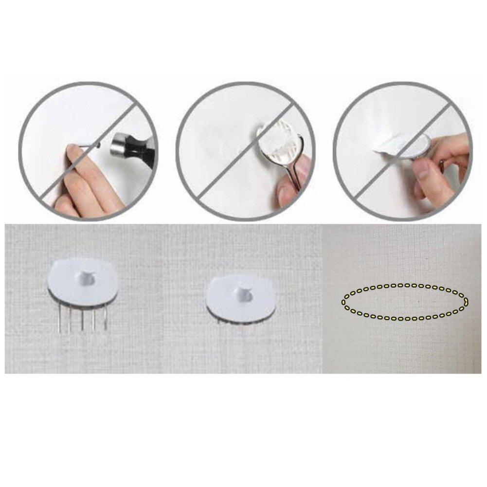 Try hotlistor reusable multipurpose wall hook white 5pcs 10pcs decorative pin stick hooks office partition panel hanger home kitchen 10 hooks