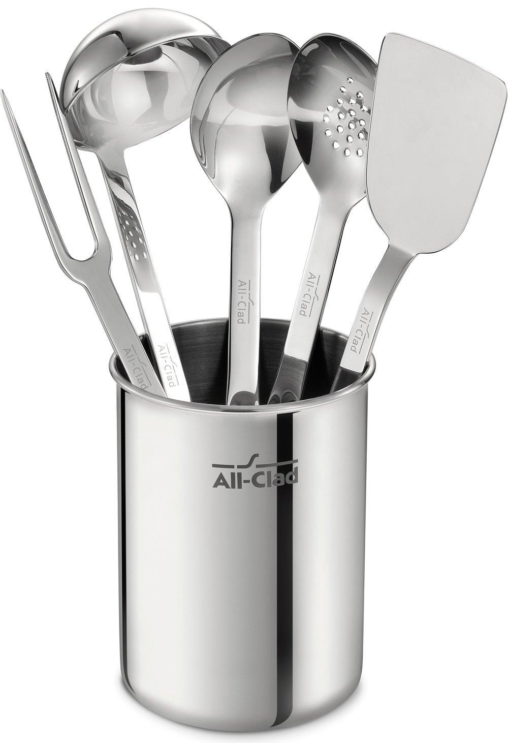 Buy now all clad tset1 stainless steel kitchen tool set caddy included 6 piece silver