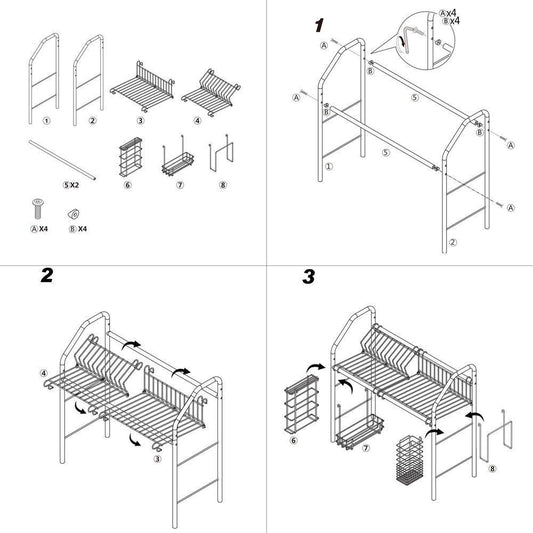Purchase 1208s stainless steel over sink drying rack dish drainer rack kitchen organizer single groove single layer