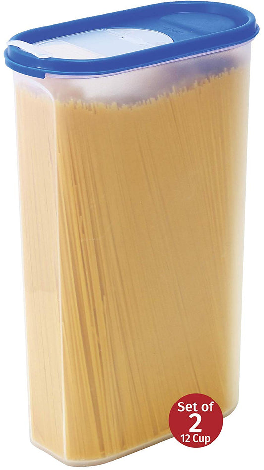 Food Storage Containers -STACKO- 4 PC. - Airtight Dry Food Container with Lids - 2 Containers - 3 qt. - 12 Cups