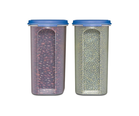 Food Storage Containers -STACKO- 4 PC. - Airtight Dry Food Container with Lids - 2 Containers - 1.8 qt. - 7 Cups