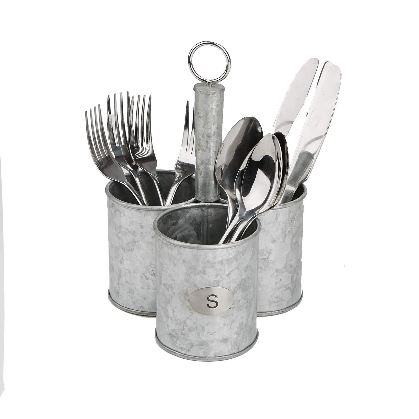 Featured mind reader 3sgcadut sil 3 cup utensils caddy cutlery serve ware holder flatware silverware organizer forks spoons knives kitchen silver one size metal