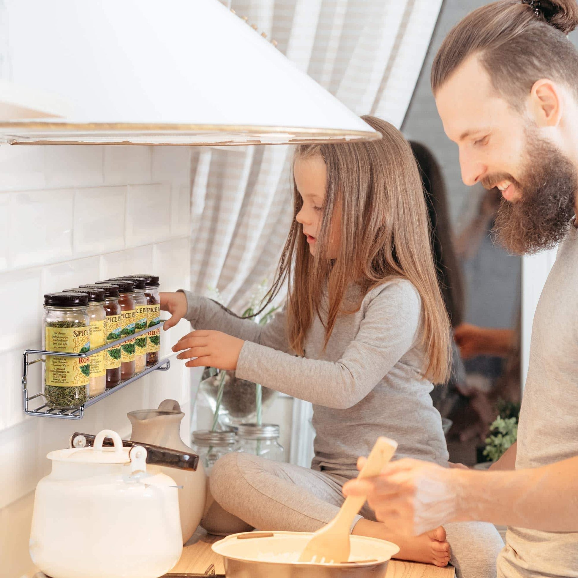 Order now gorgeous spice rack organizer for cabinets or wall mounts space saving set of 4 hanging racks perfect seasoning organizer for your kitchen cabinet cupboard or pantry door